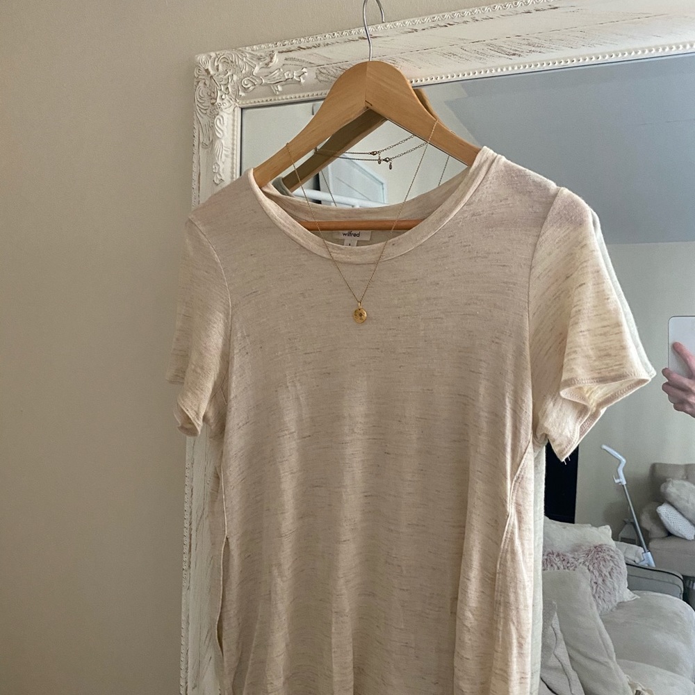 Wilfred Beige Minimalist Shirt - Picture 2 of 7